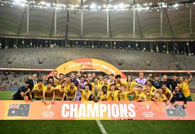 足球——U20亚洲杯决赛：澳大利亚队夺冠