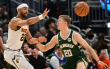 NBA常规赛-雄鹿主场迎战掘金 ，最终雄鹿121-112力克掘金