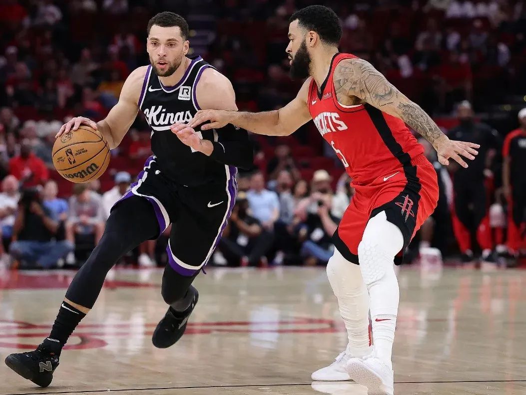 NBA常规赛：小萨伤退国王6人上双胜火箭 申京30+10德罗赞21+6  第7张
