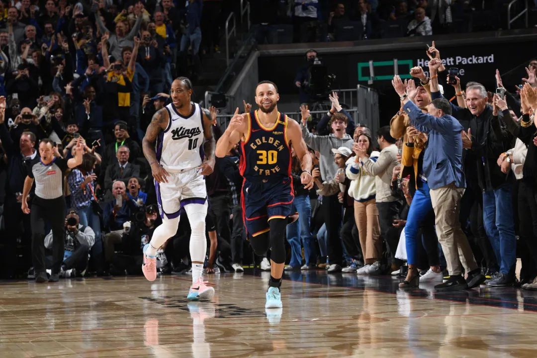 太库了！库里成NBA首位命中4000记三分的球员，勇士豪取6连胜！  第1张