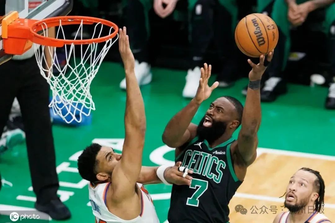 NBA｜凯尔特人127-102大胜尼克斯，系列赛战至2-3，怀特34分，杰伦26+8+12  第1张