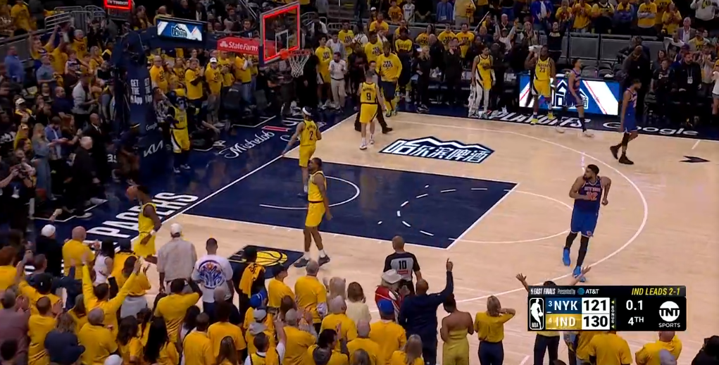 NBA东决 | 哈利伯顿32+12+15生涯最强一战，步行者3比1尼克斯夺东决赛点！  第1张