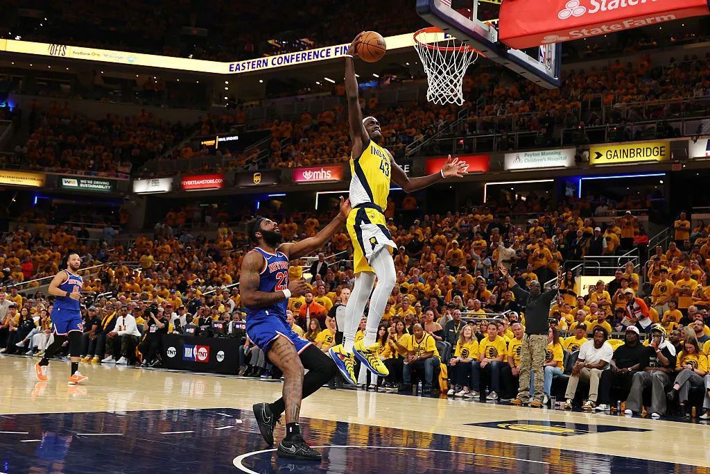 NBA东决 | 西亚卡姆31分，哈利伯顿21分13助6板，步行者4比2淘汰尼克斯闯进总决赛  第2张